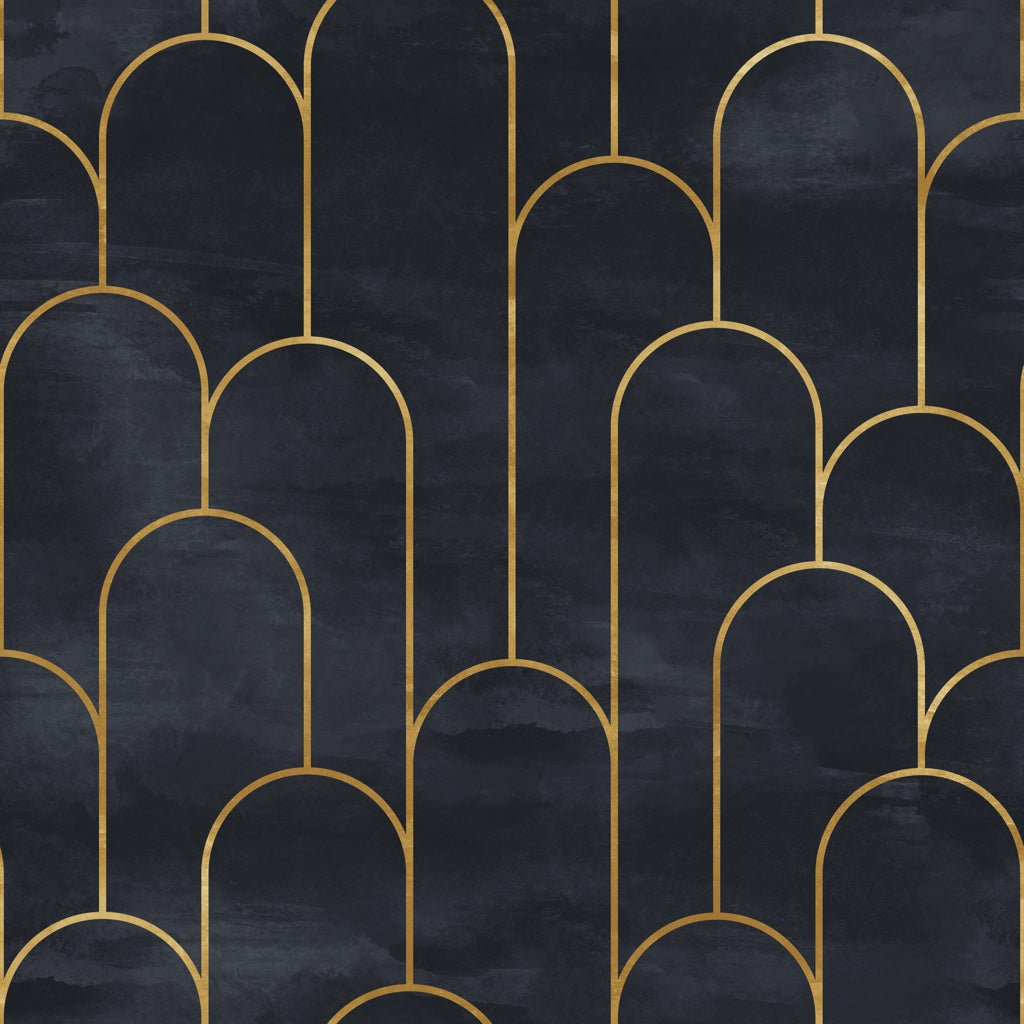 Geometric Wallpaper Art Deco Luxurious Decorative Mural pattern artwork