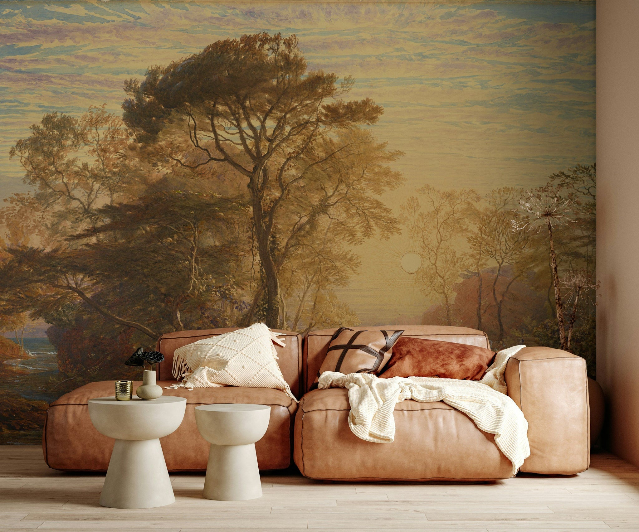 Golden Look Hour Landscape Nature Wall Mural