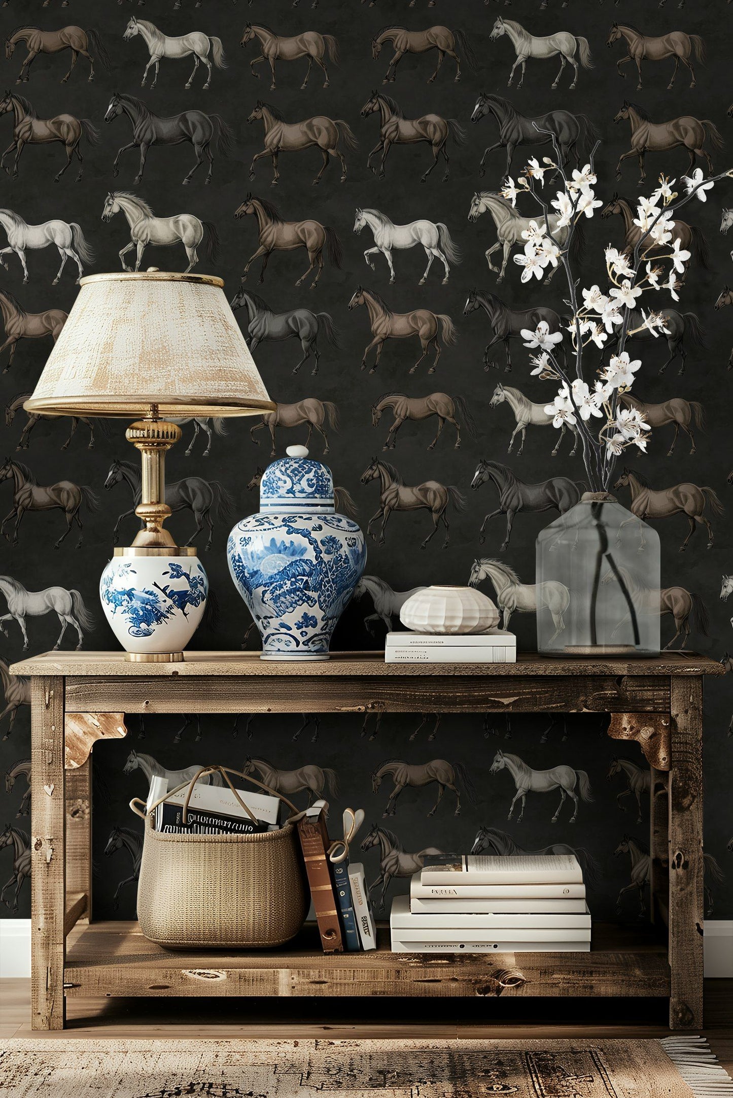 Elegant Horse Wallpaper Realistic Equine Design