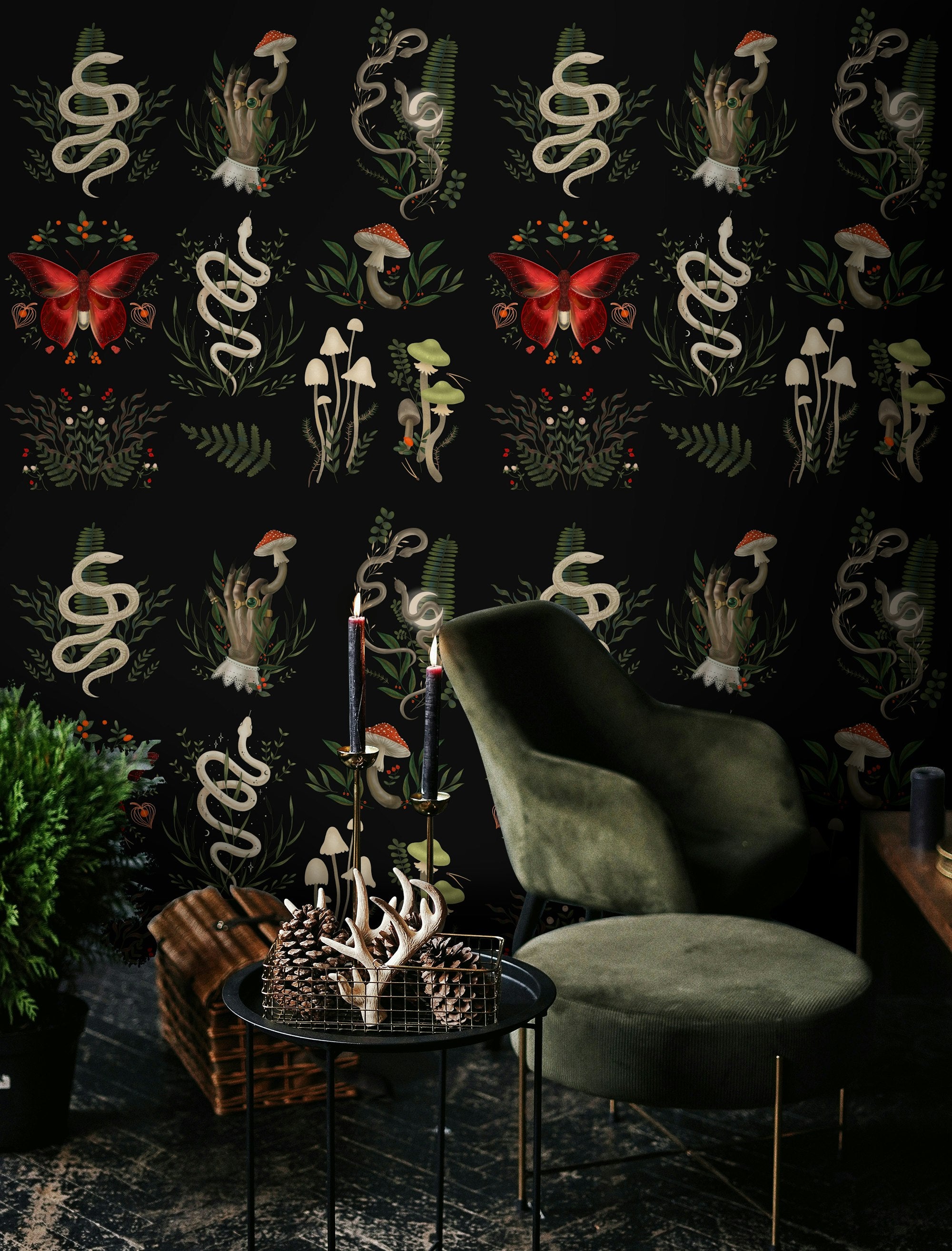 Dark Enchanted Forest Creatures Wallpaper