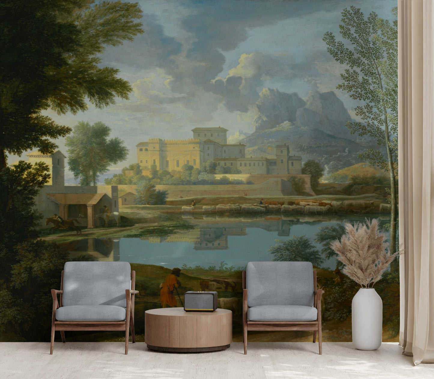Pastoral Landscape Wallpaper Countryside Palace Wall Mural