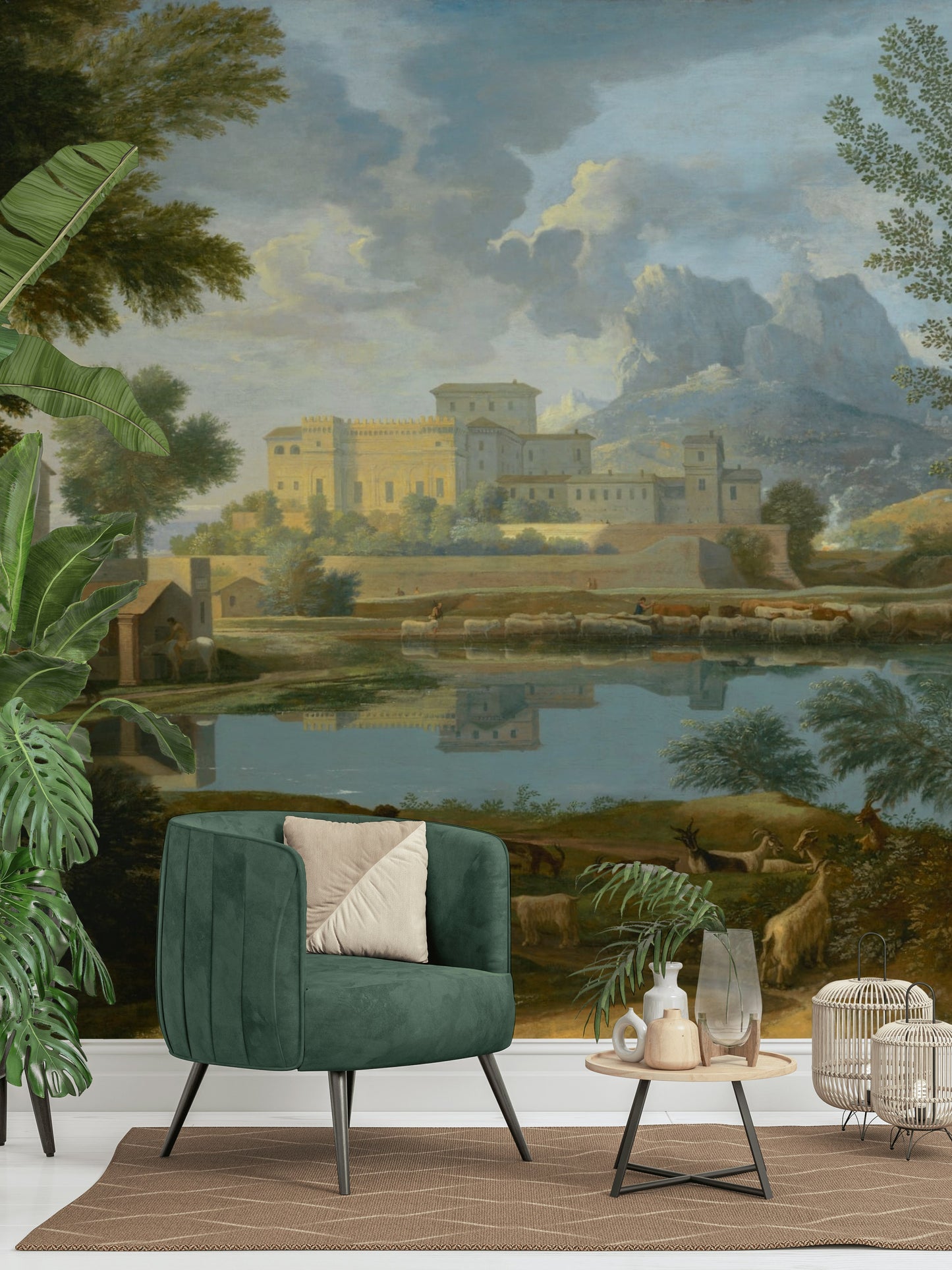 Pastoral Landscape Wallpaper Countryside Palace Wall Mural