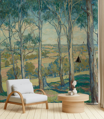 Vintage Art Forest Landscape Wall Mural - 2