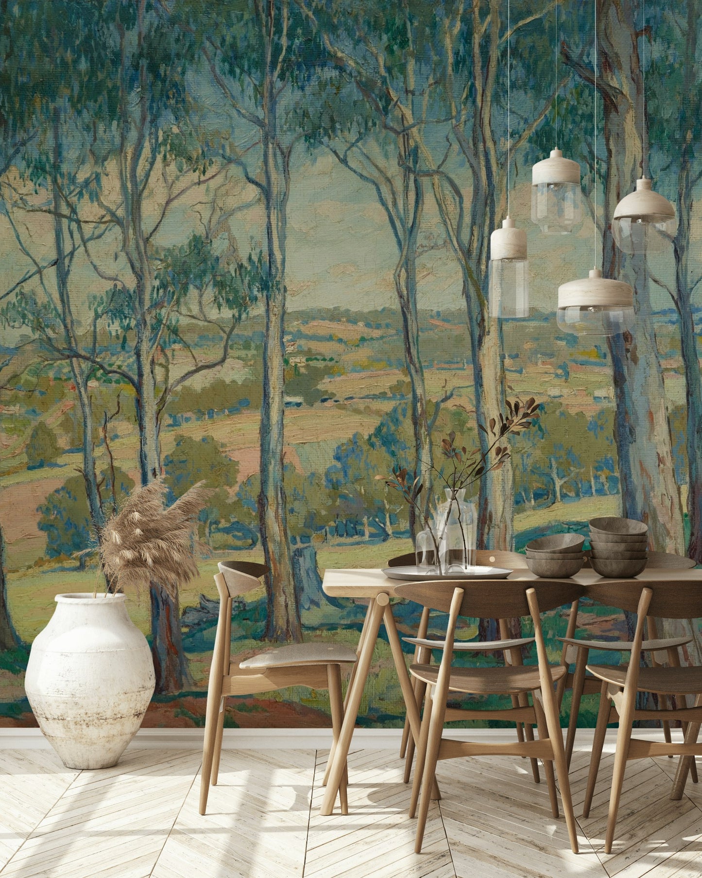 Through the GuTrees Toongabbie Wallpaper Scenic Wall Mural