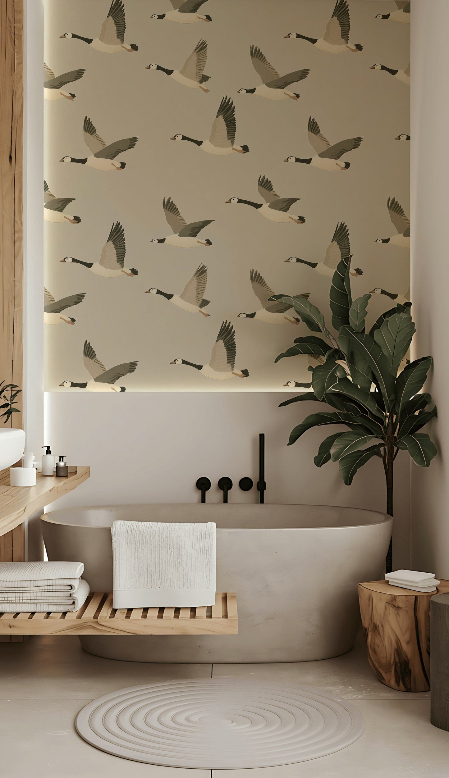 Canada Goose Wallpaper Minimalist Flight Wall Mural