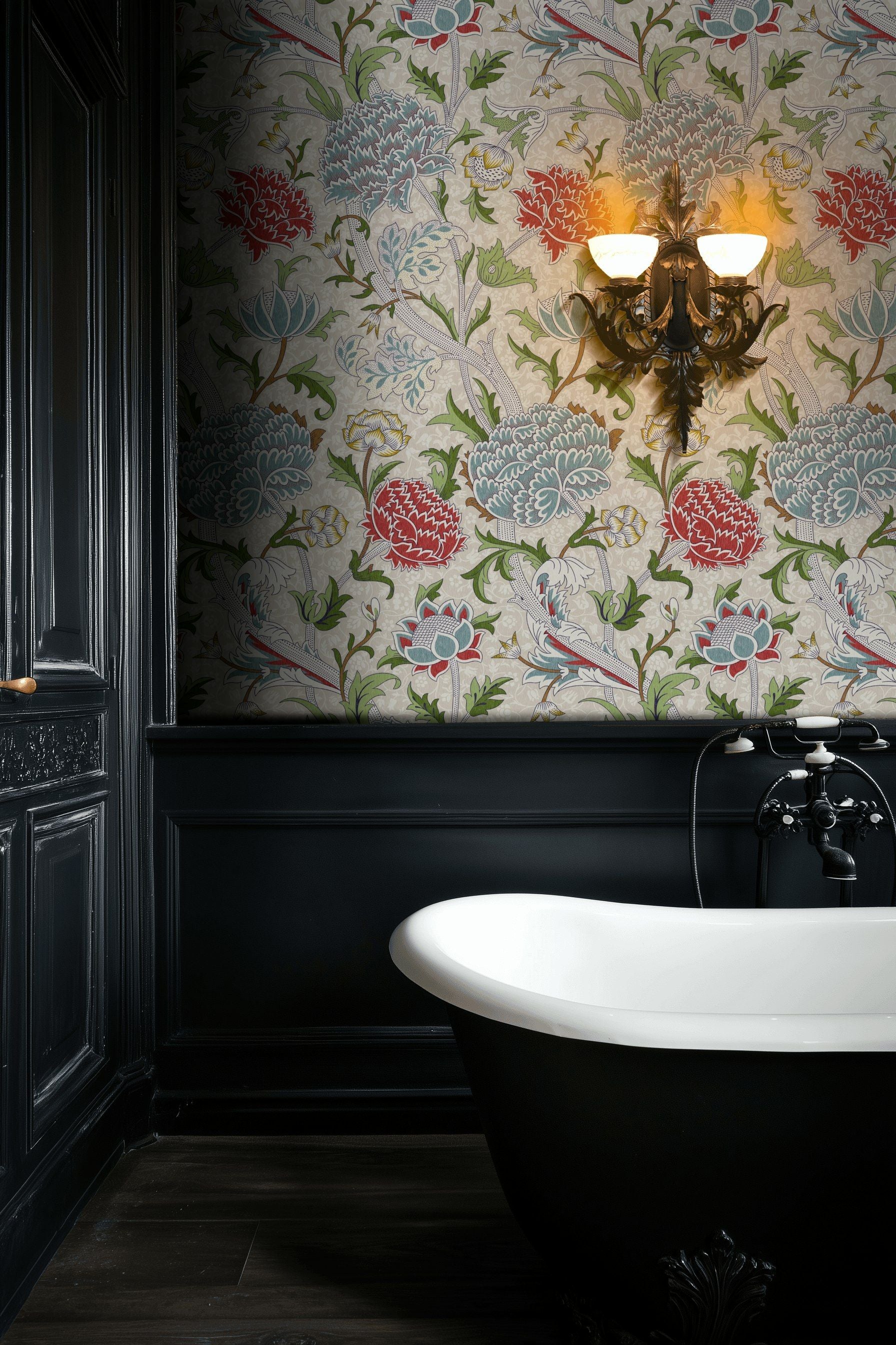 Vintage Floral Wallpaper Chinoiserie Birds Pattern Wall Mural