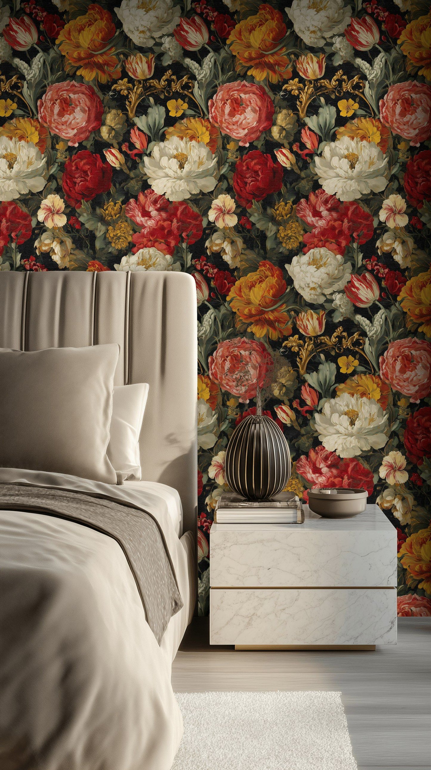 Vintage Floral Wallpaper Romantic Removable Garden Roll