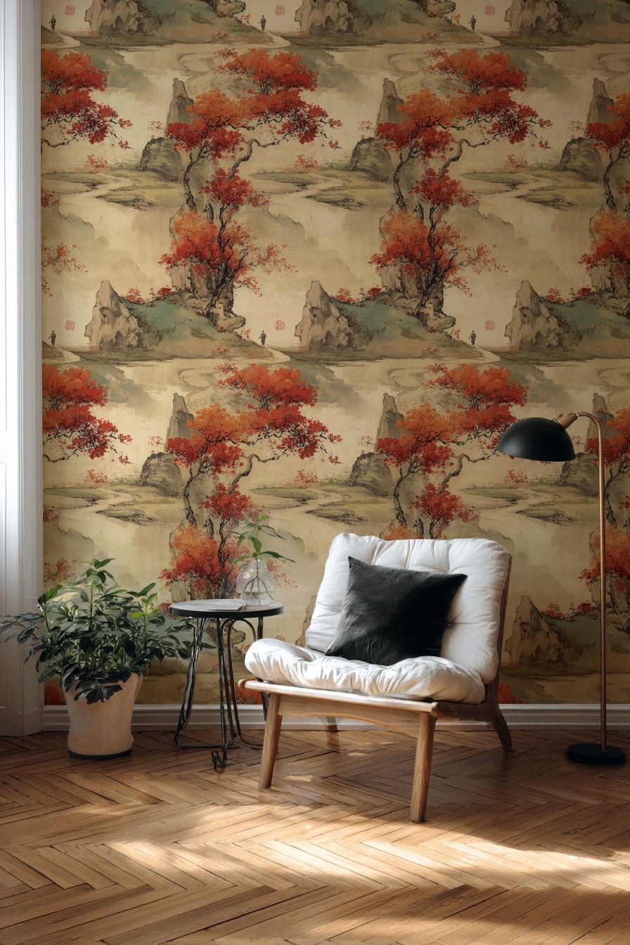 Oriental Landscape Wallpaper Asian Wall Mural