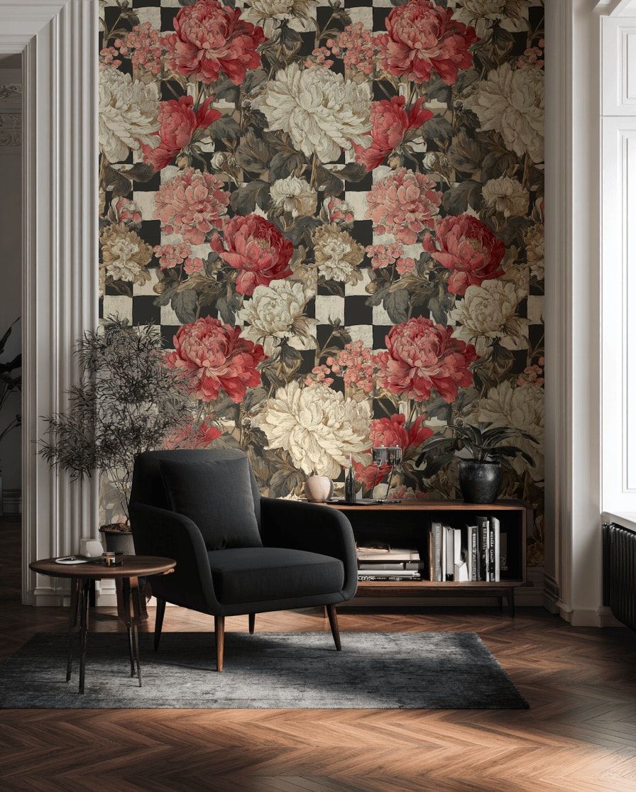 Vintage Floral Wallpaper Botanical Wall Mural