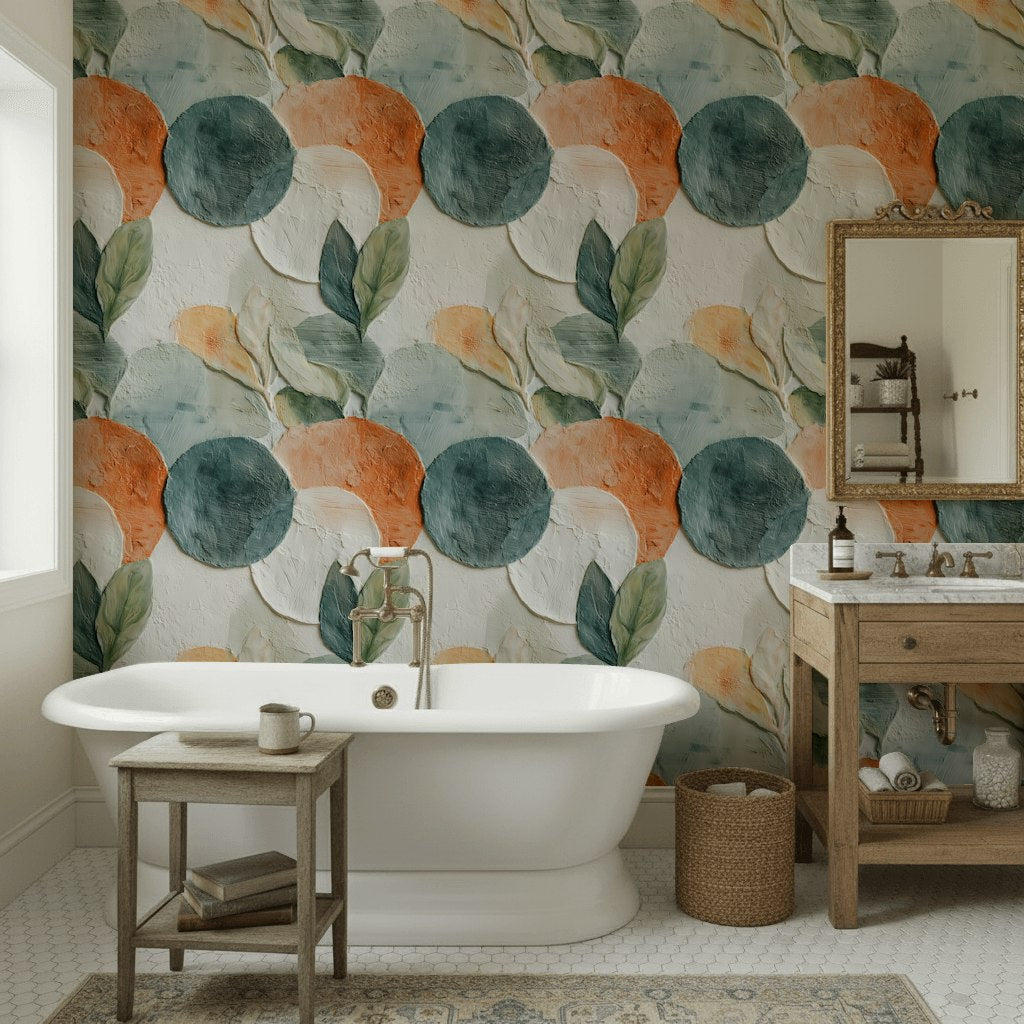 Geometric Wallpaper Modern Removable Textured Wall Double Roll