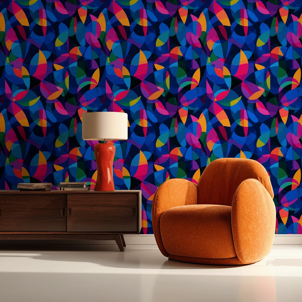 Vibrant Multicolor Geometric Abstract Wallpaper