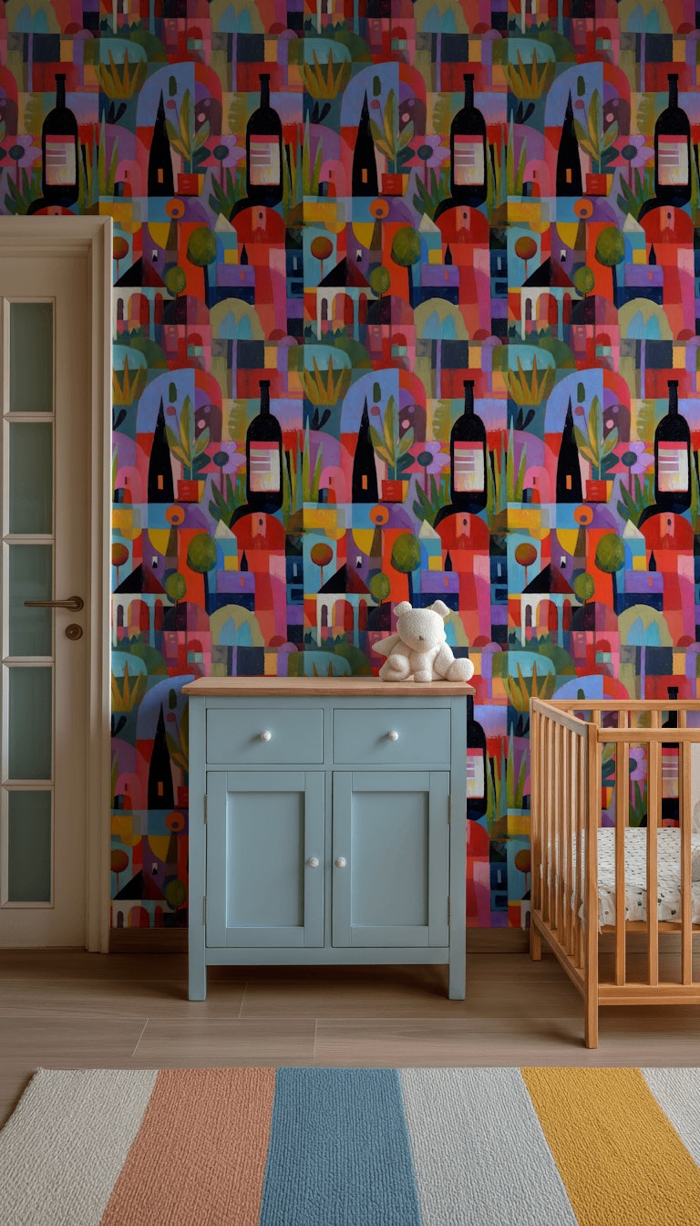 Vibrant Multicolor Abstract Geometric Wallpaper