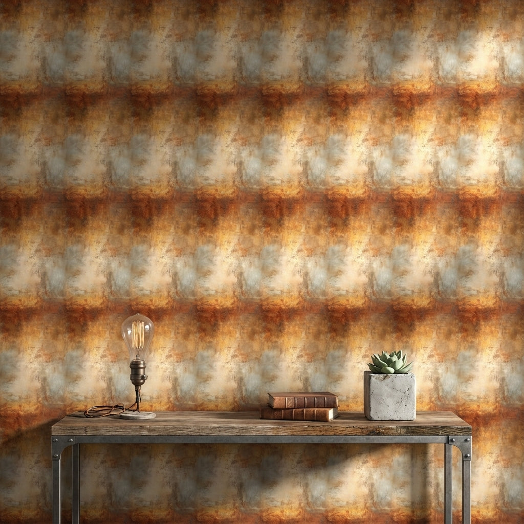 Rustic Industrial Gradient Wallpaper