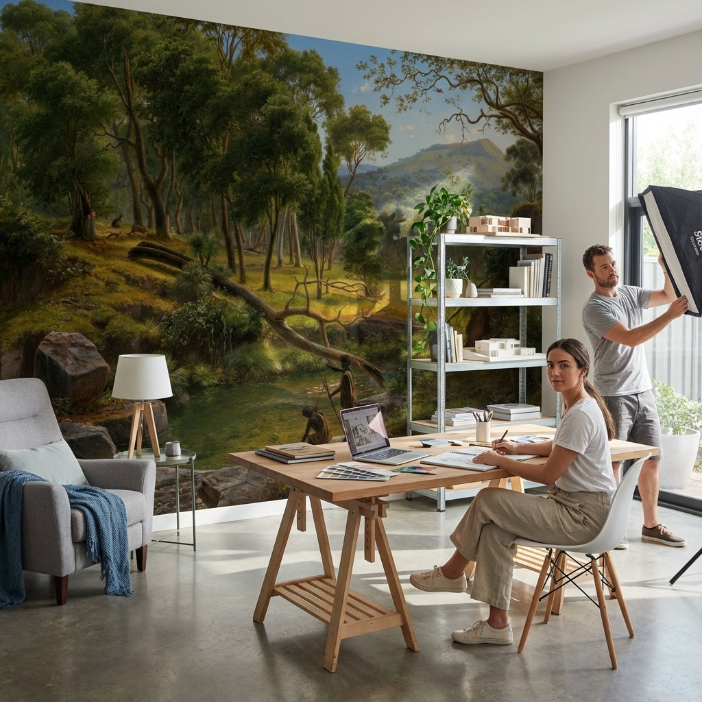 Nature Landscape Wallpaper Forest Scenic Wall Mural