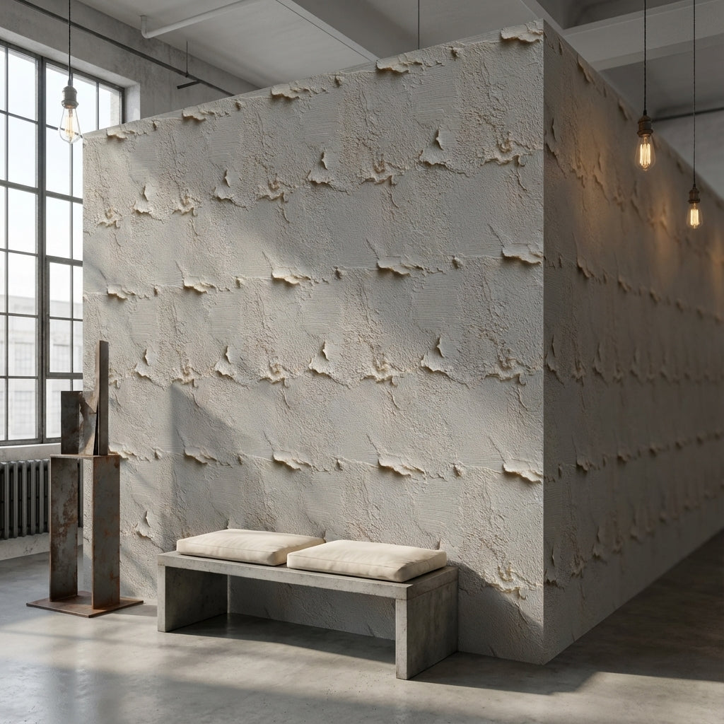 Abstract Pattern Wallpaper Rustic Removable Beige Wall Mural