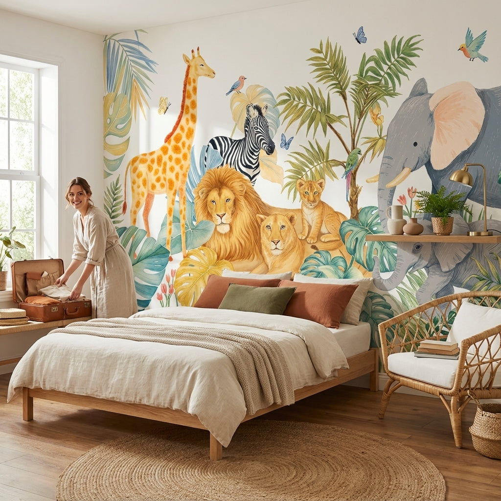 Tropical Jungle Wallpaper Animals Nature Wall Mural