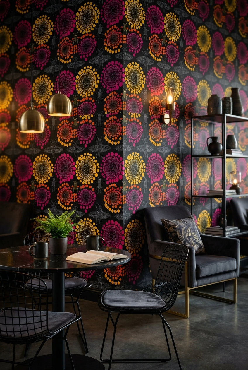 Abstract Pattern Wallpaper Modern Colorful Decorative Mural