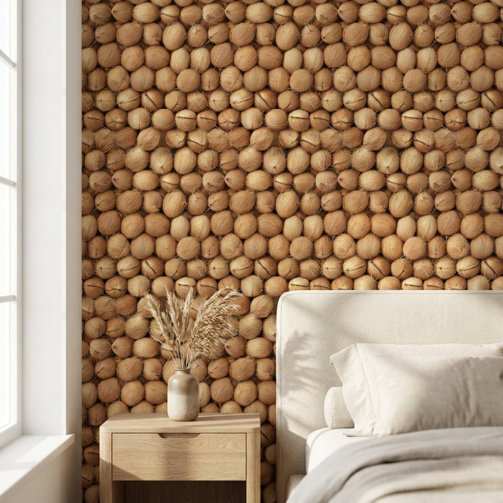 Coconuts Wallpaper Natural Tropical Decorative Mural
