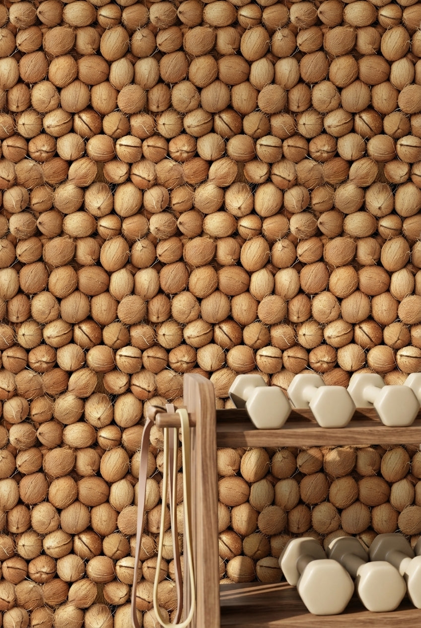 Coconuts Wallpaper Natural Tropical Decorative Mural