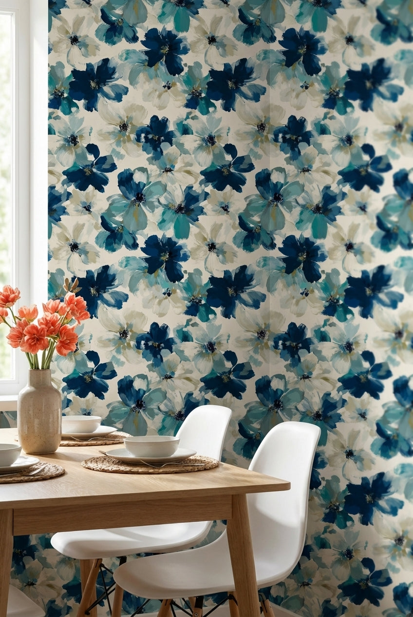Floral Wallpaper Abstract Modern Decorative Mural