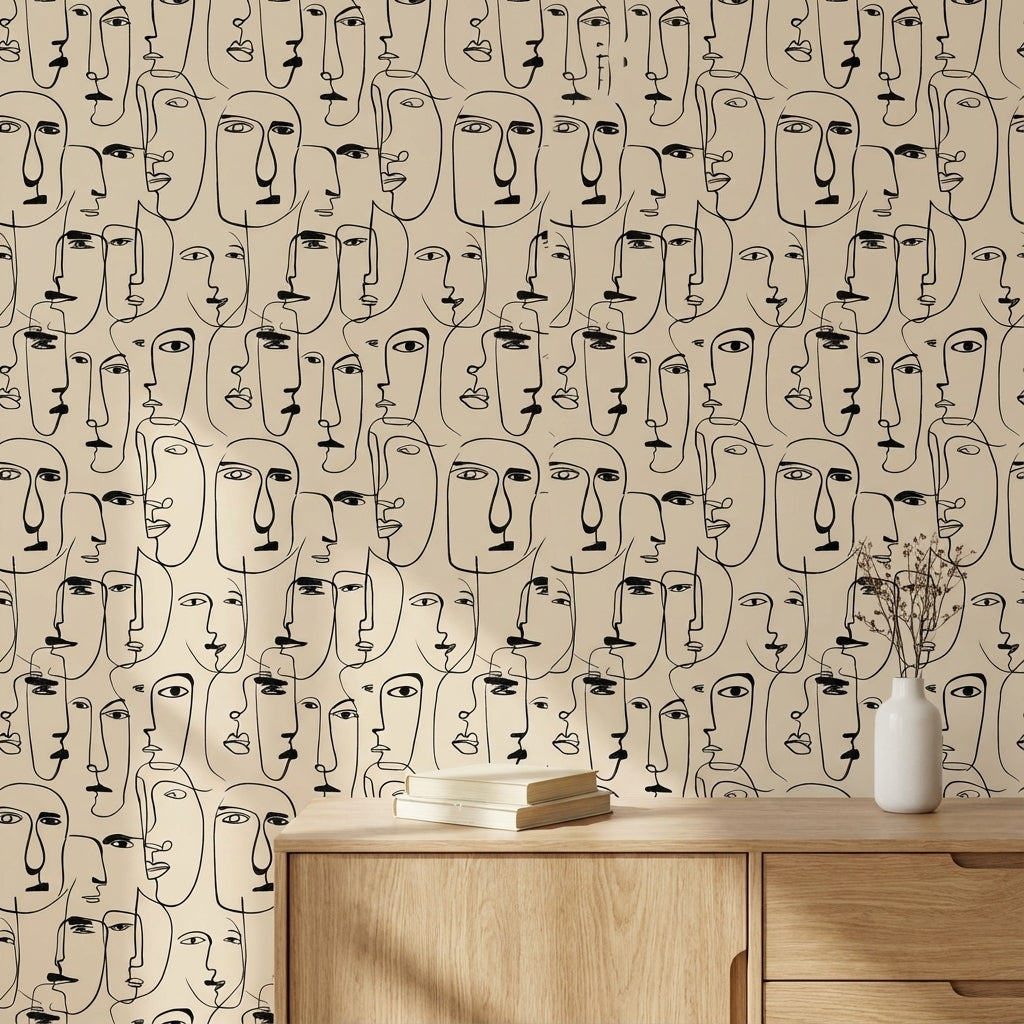 Abstract Pattern Wallpaper Modern Decorative Mural