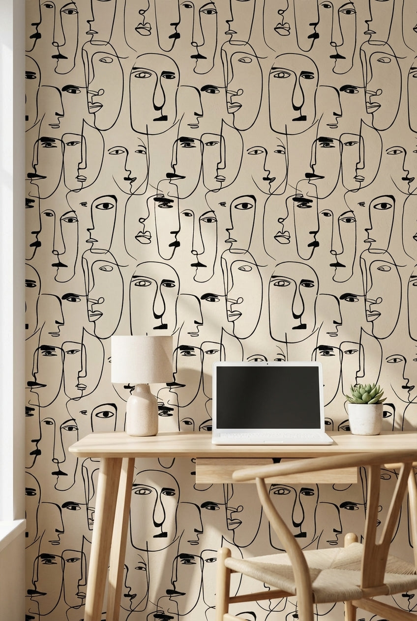 Abstract Pattern Wallpaper Modern Decorative Mural