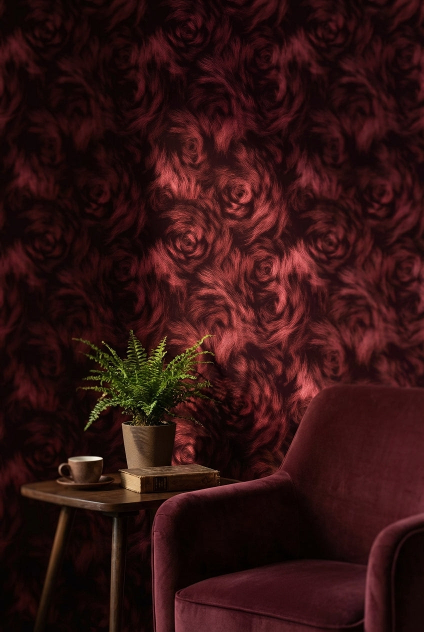 Abstract Pattern Wallpaper Elegant Black Wall Decor