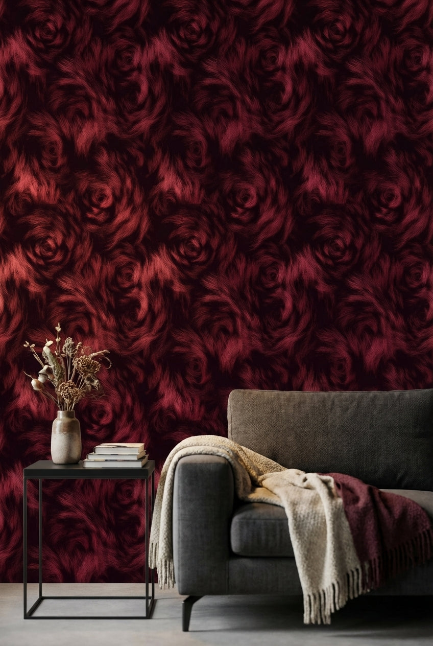 Abstract Pattern Wallpaper Elegant Black Wall Decor