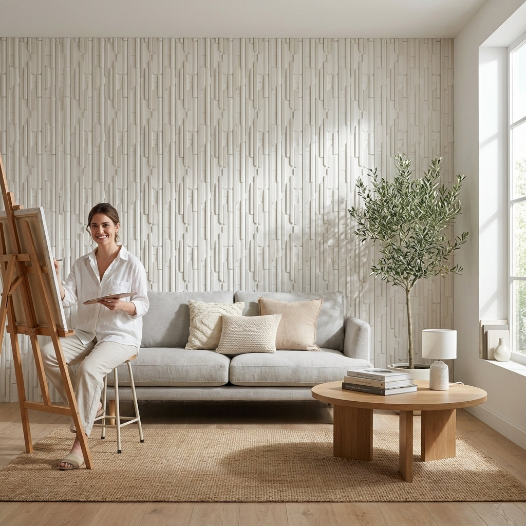 Geometric Wallpaper Modern Abstract Decorative Mural