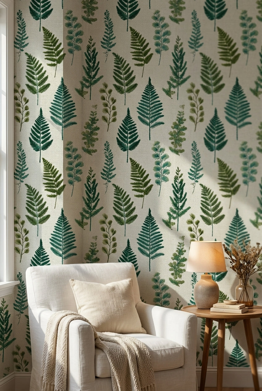 Shades Of Green Wallpaper Natural Leafy Wall Mural