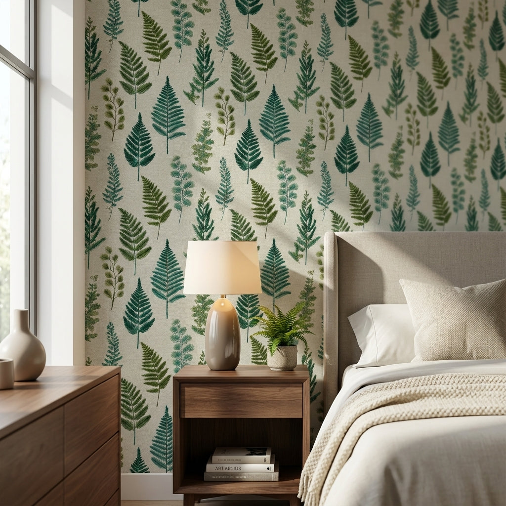 Shades Of Green Wallpaper Natural Leafy Wall Mural