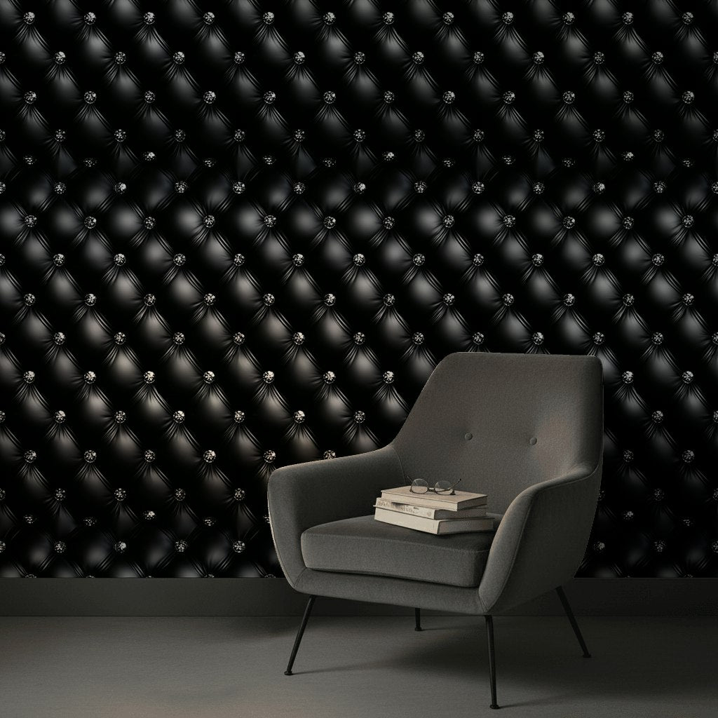 Tufted Wallpaper Glamorous Luxury Wall Decor