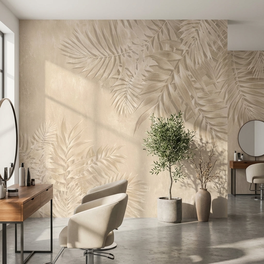 Floral Wallpaper Palm Leaves Removable Tropical Wall Mural