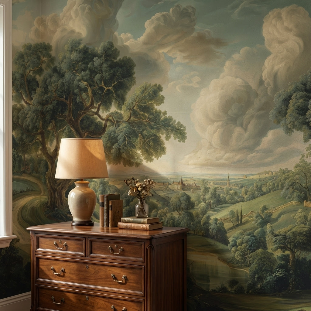 Shades Of Green Wallpaper Classic Nature Wall Mural