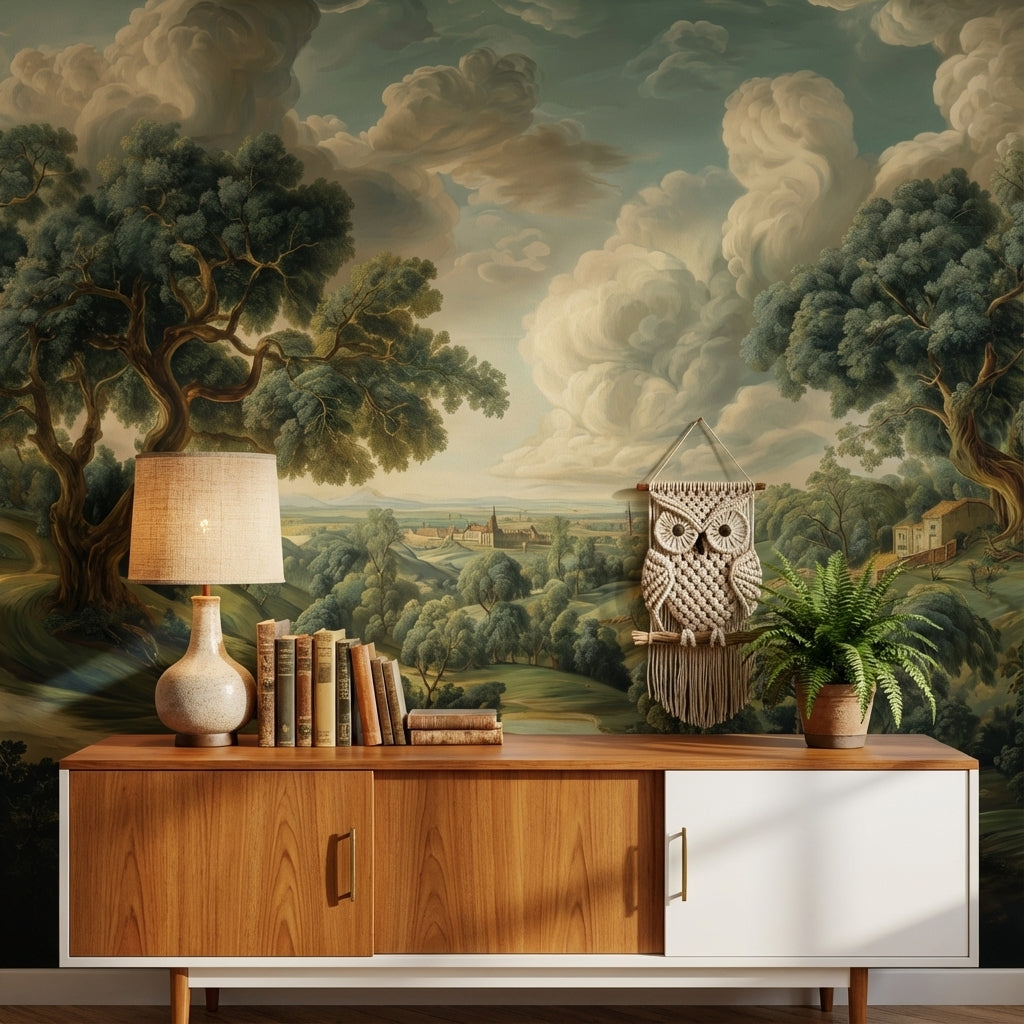 Shades Of Green Wallpaper Classic Nature Wall Mural