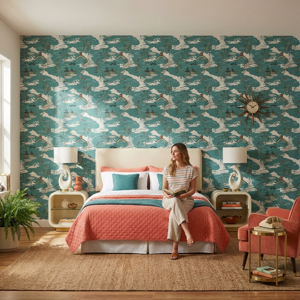 Scenic Landscape Wallpaper Mountain Wall Mural