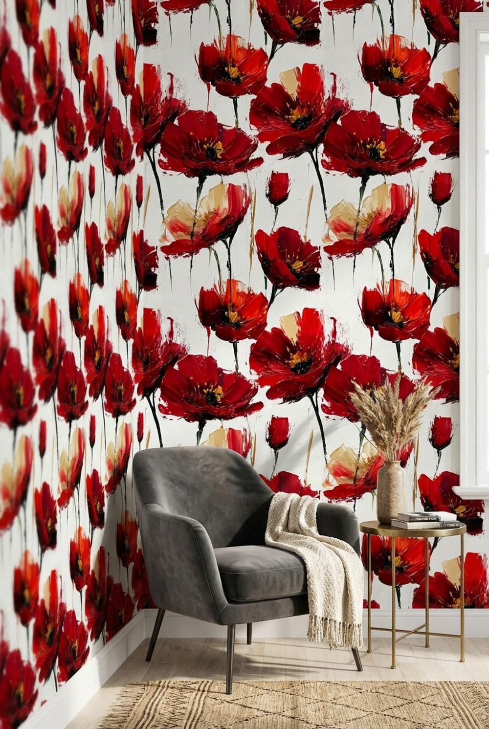 White Background Wallpaper Abstract Vibrant Wall Decor