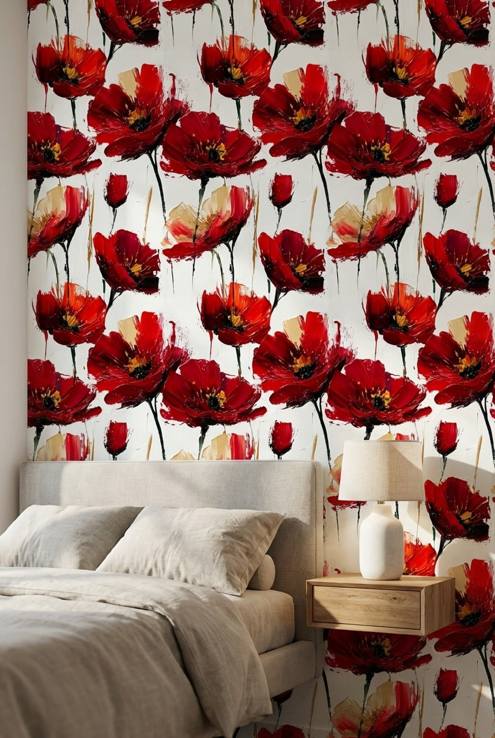 White Background Wallpaper Abstract Vibrant Wall Decor