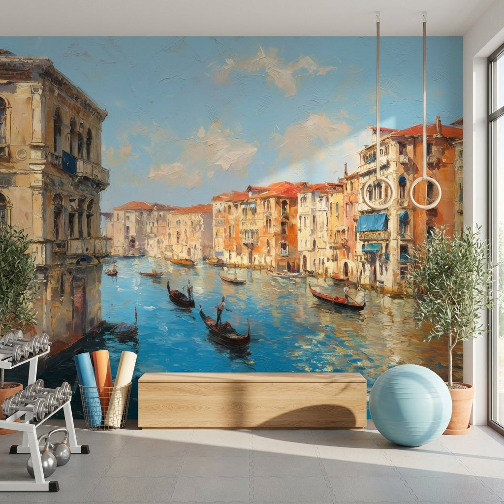 Venice Wallpaper Gondolas Canal Wall Mural