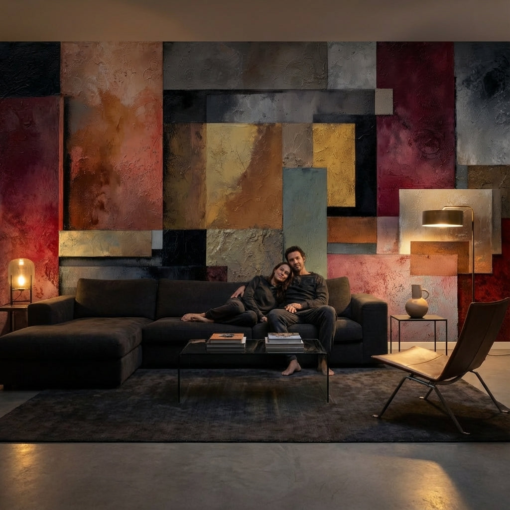 Abstract Wallpaper Geometric Removable Modern Wall Mural