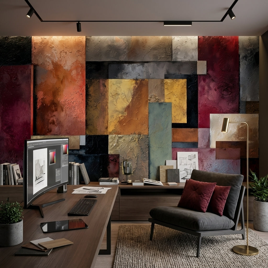 Abstract Wallpaper Geometric Removable Modern Wall Mural