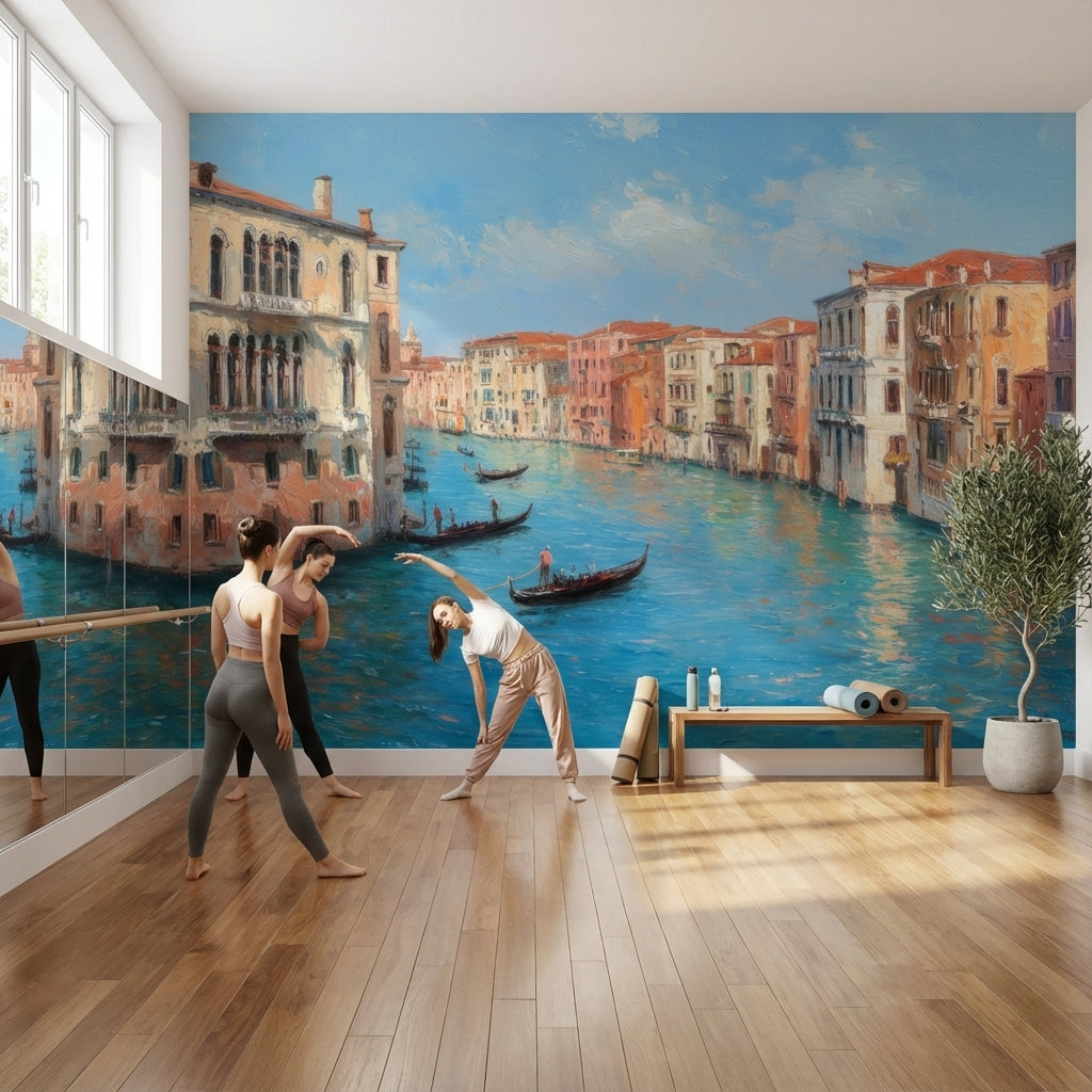 Venice Wallpaper Canal Gondolas Wall Mural