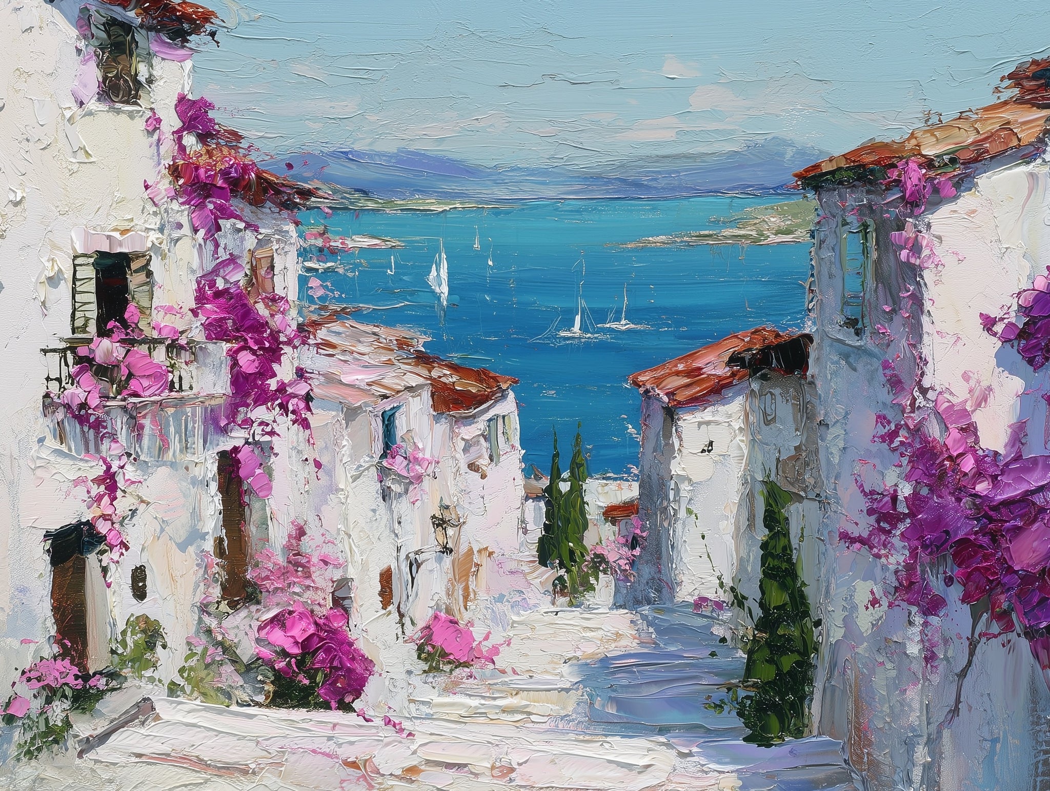 Walls Wallpaper Sailboats Removable Floral Wall Mural