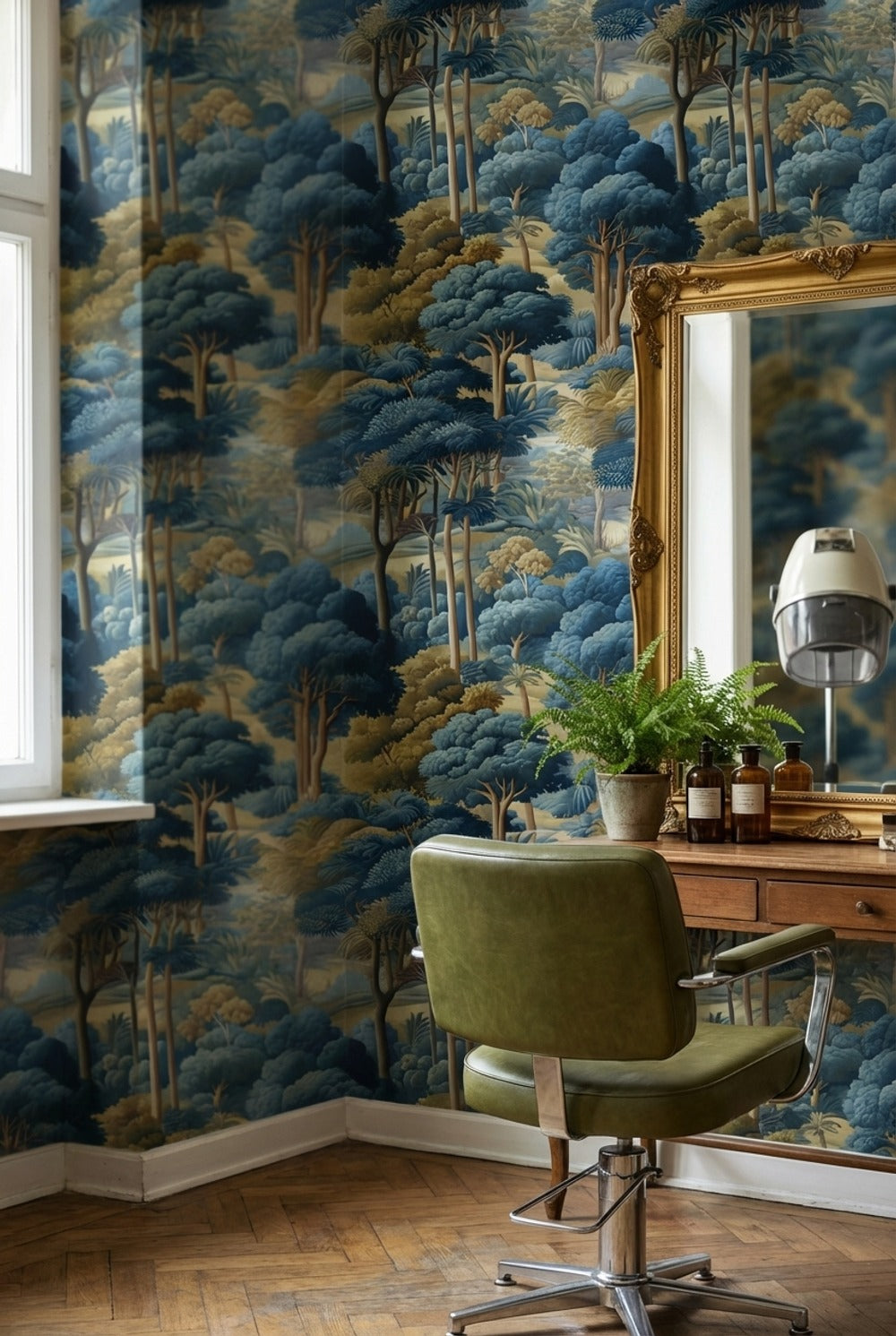 Landscape Wallpaper Trees Traditional Decorative Mural