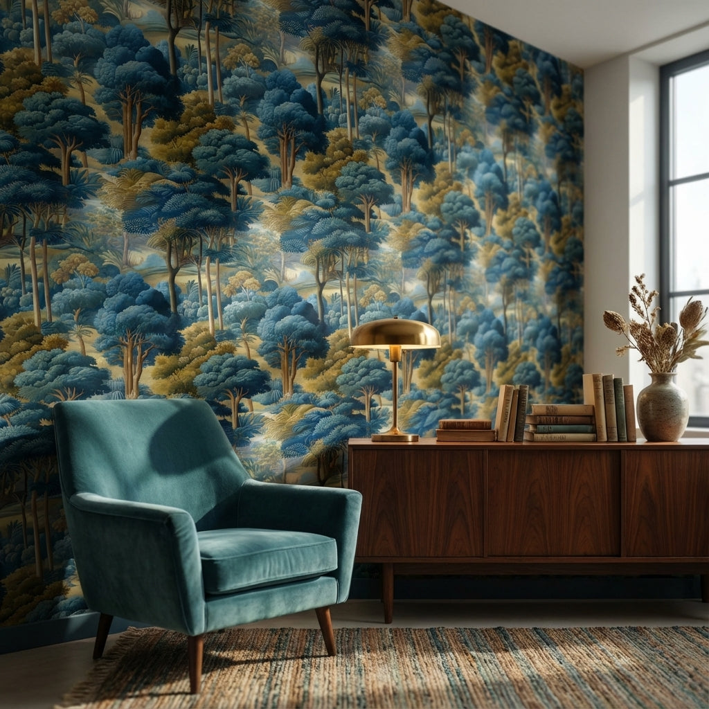Landscape Wallpaper Trees Traditional Decorative Mural