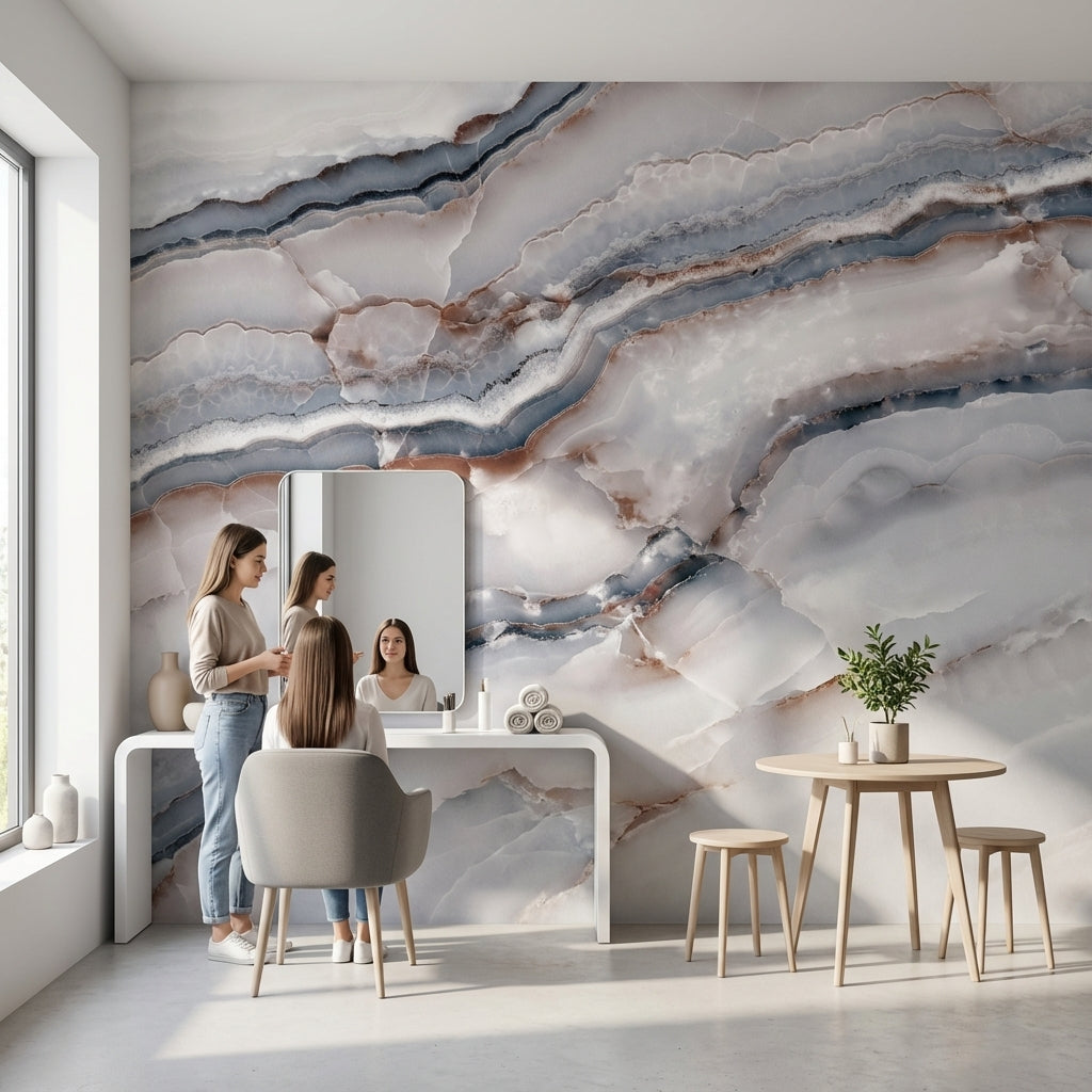 Marble Wallpaper Elegant Removable Stone Wall Mural