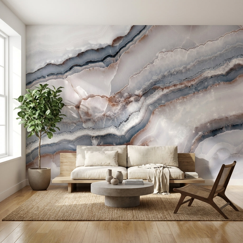 Marble Wallpaper Elegant Removable Stone Wall Mural