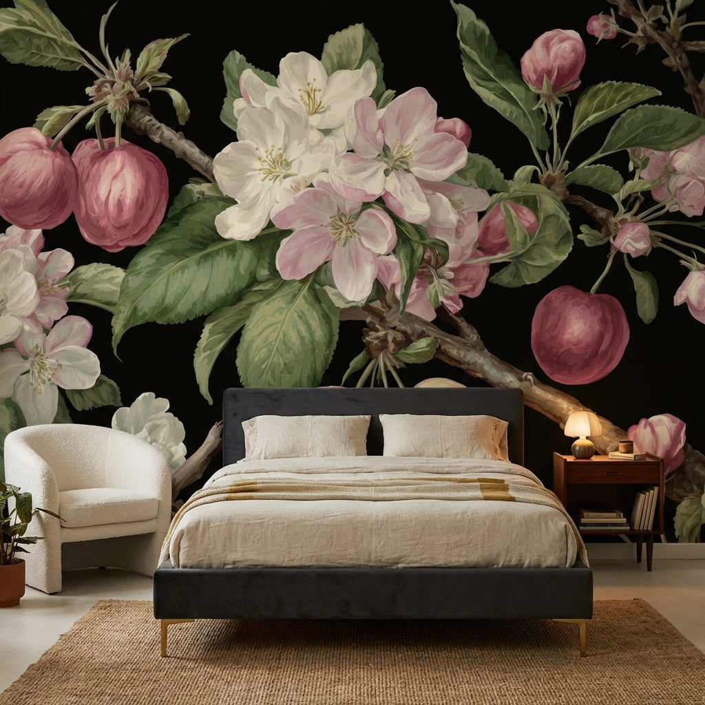 Floral Wallpaper Vintage Removable Botanical Wall Mural