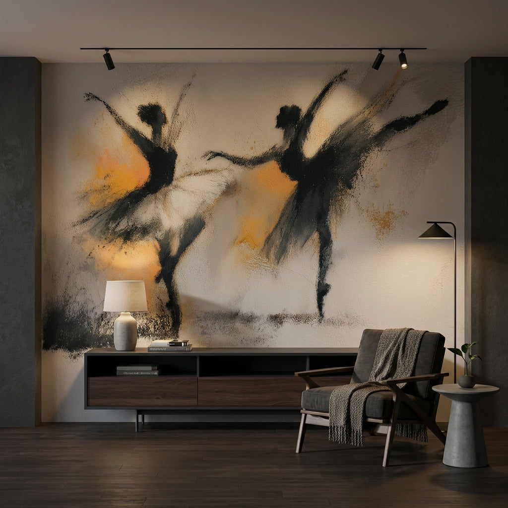 Dance Wallpaper Movement Grace Removable Wall Decor