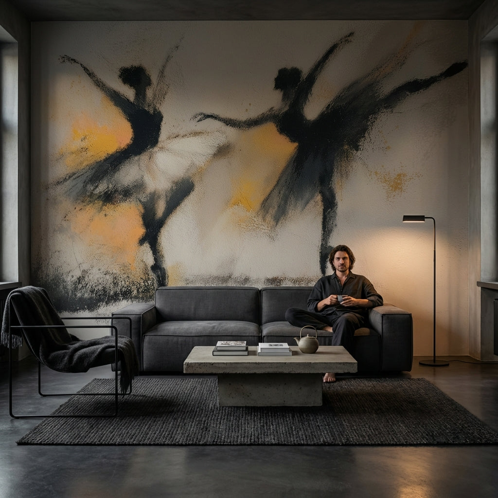 Dance Wallpaper Movement Grace Removable Wall Decor